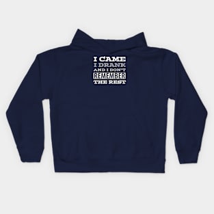 DRINKING TEAM / I CAME I DRANK Kids Hoodie